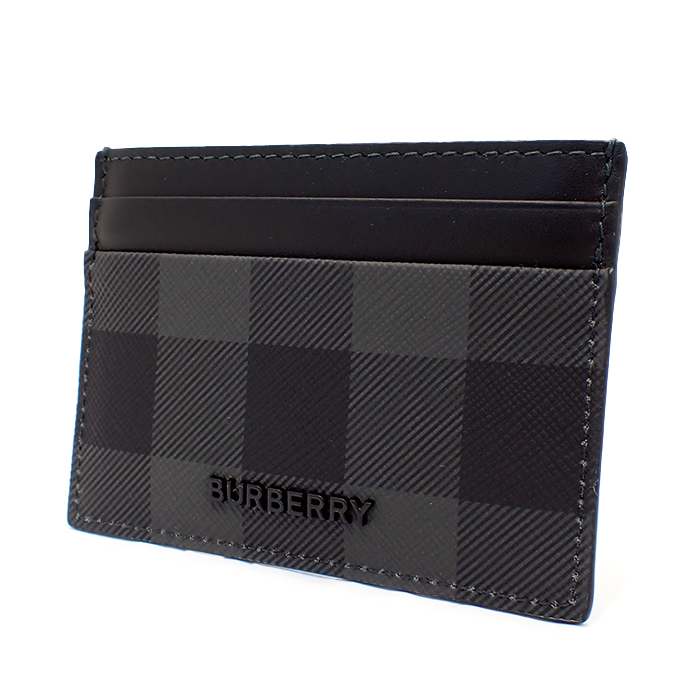 バーバリー(BURBERRY) カードケース サンドン チャコール グレー 8070275 チェック柄