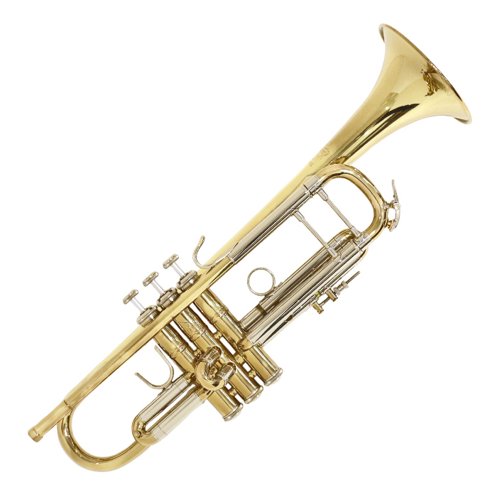 ヴィンセント バック(Vincent Bach) トランペット 180ML37GL ミディアムラージ 37ベル イエローブラスベル ラッカー仕上げ B♭ Bb 管楽器 ケース付き