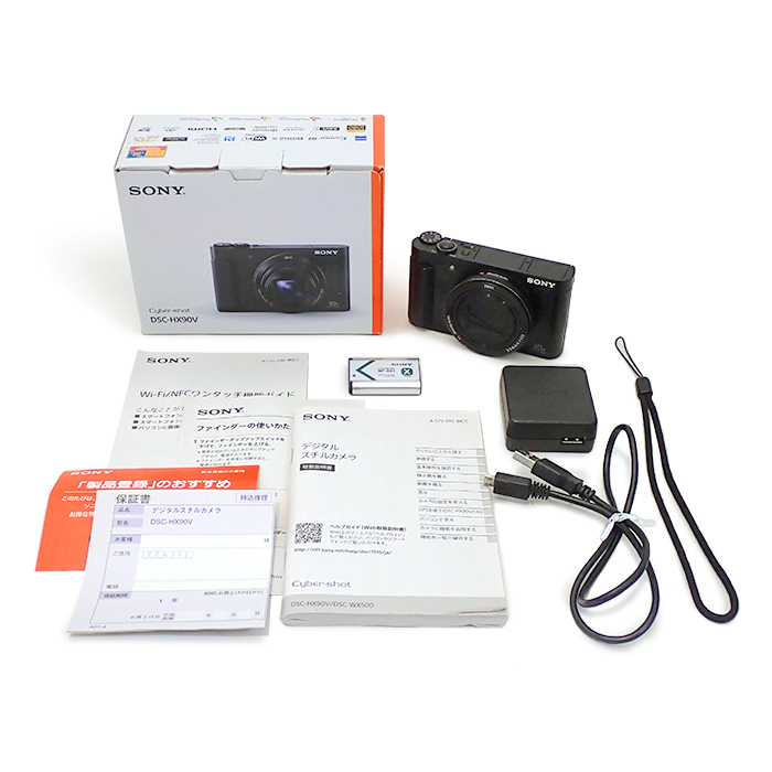 ソニー(SONY) Cyber-shot DSC-HX90V デジタルカメラ 充電器・バッテリー・箱・説明書付き ブラック