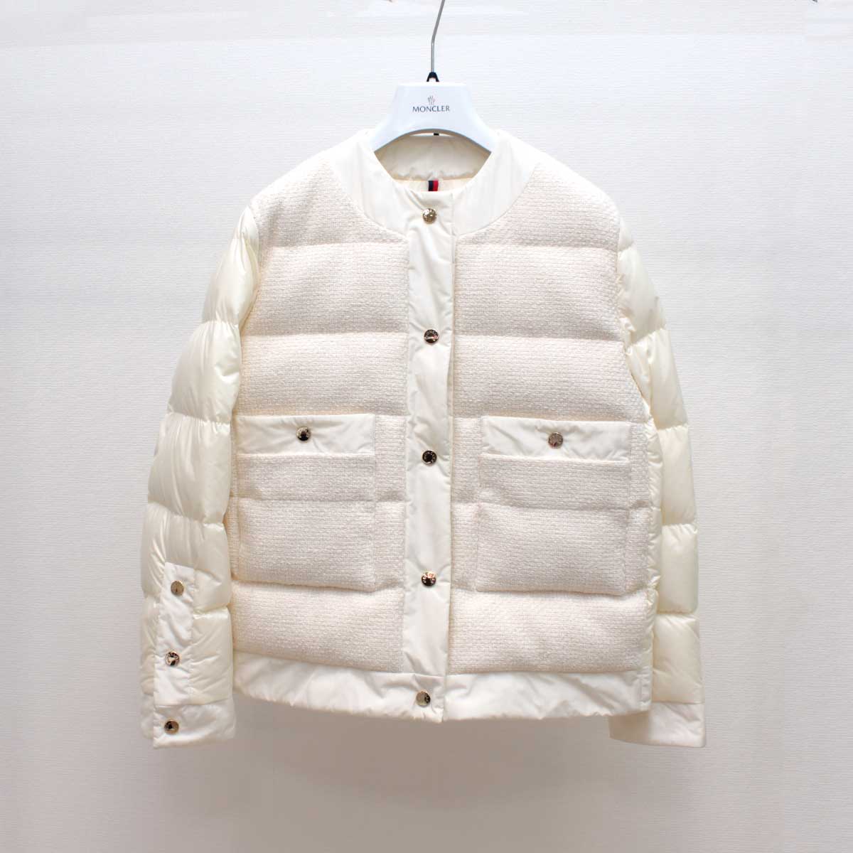 モンクレール(MONCLER) ノーカラーダウンジャケット SAランク サイズ0