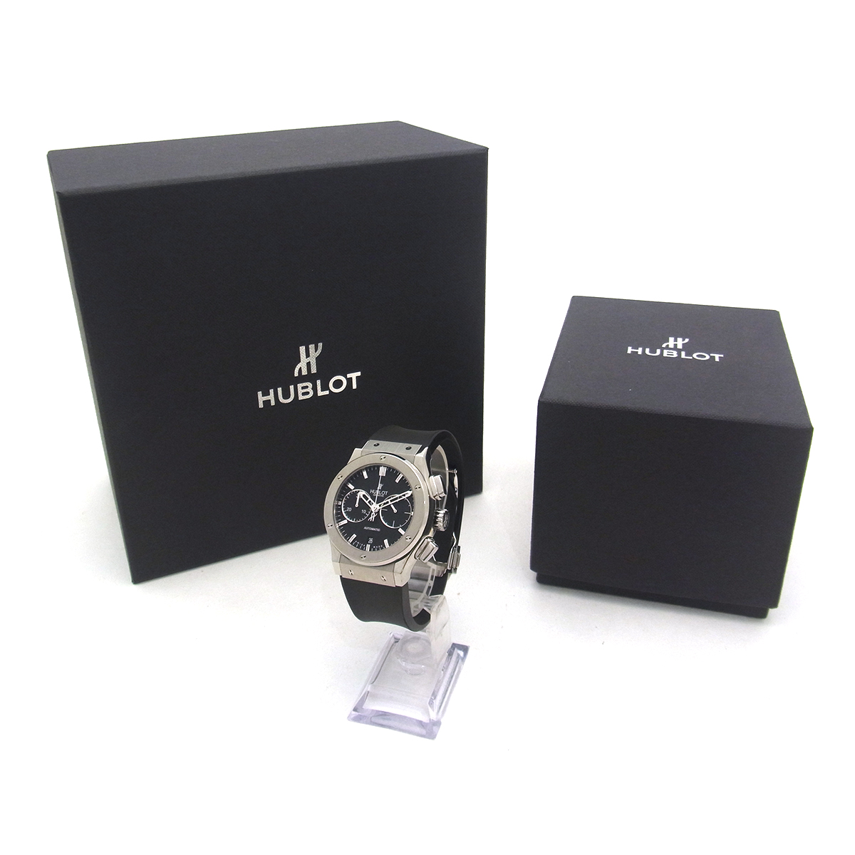 ウブロ(HUBLOT) クラシックフュージョン 521.NX.1170.RX メンズ腕時計 黒文字盤 ブラック