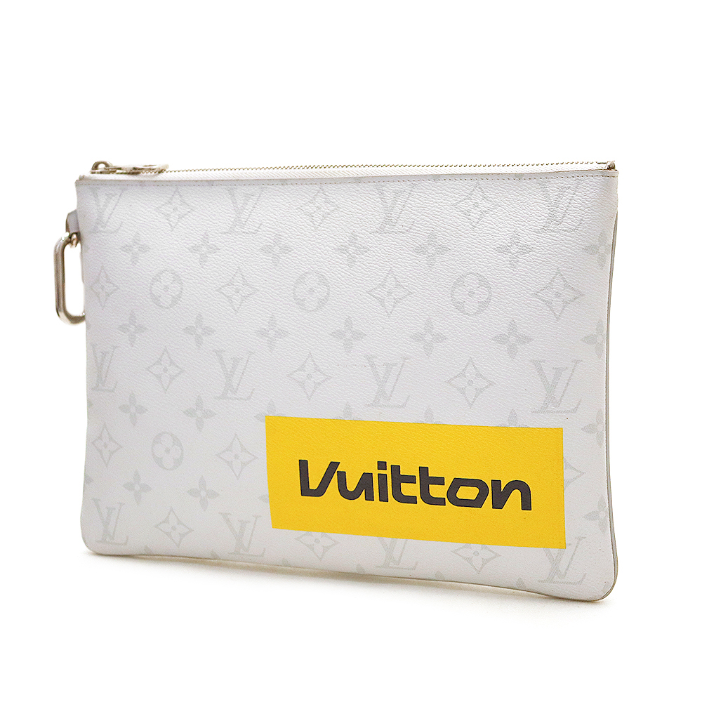 ルイヴィトン(Louis Vuitton) ジップド・ポーチ M68310 クラッチバッグ モノグラム ホワイト