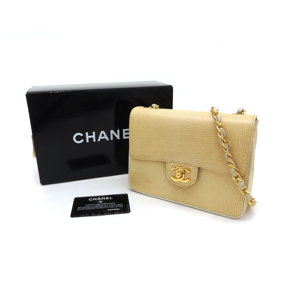 グリーン・ホワイト系 完成品♪ シャネル CHANEL ショルダーバッグ