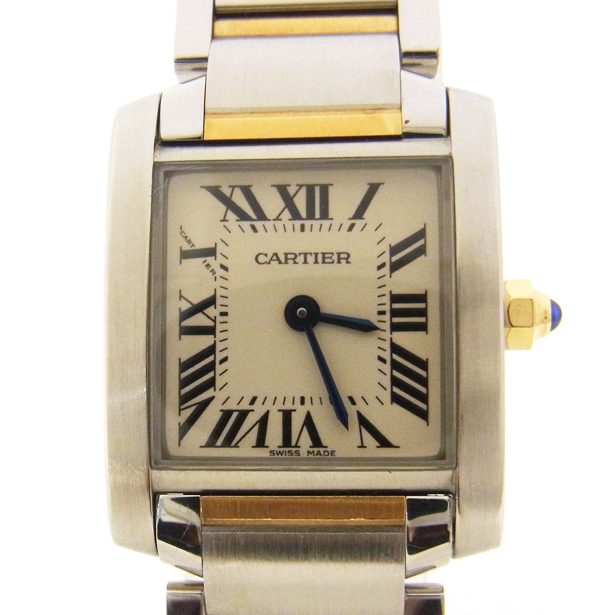 カルティエ (Cartier) タンクフランセーズSM W51007Q4 腕時計 白文字盤