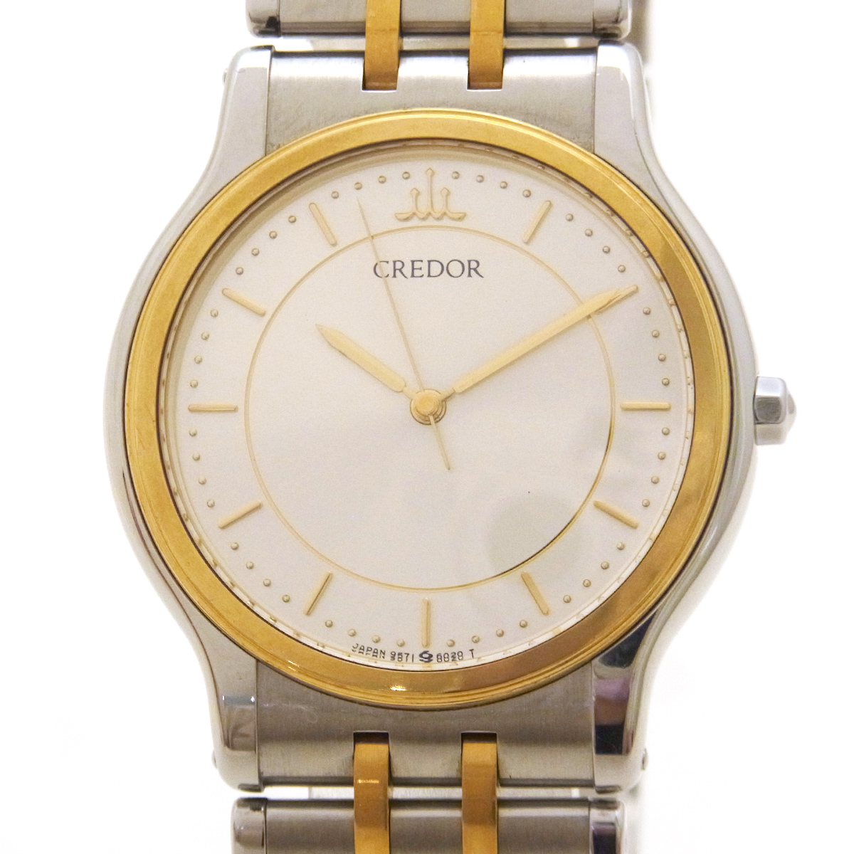 セイコー(SEIKO) CREDOR 腕時計 QZ メンズ 9571-6020 白字盤