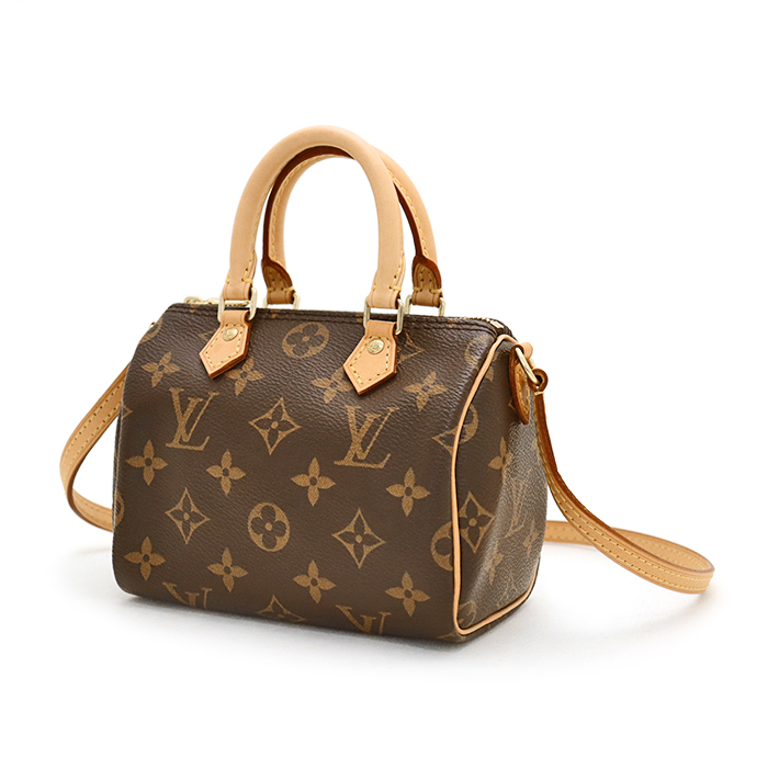 ルイヴィトン LOUIS VUITTON ナノスピーディ ショルダーバッグ モノグラム M61252【62790】