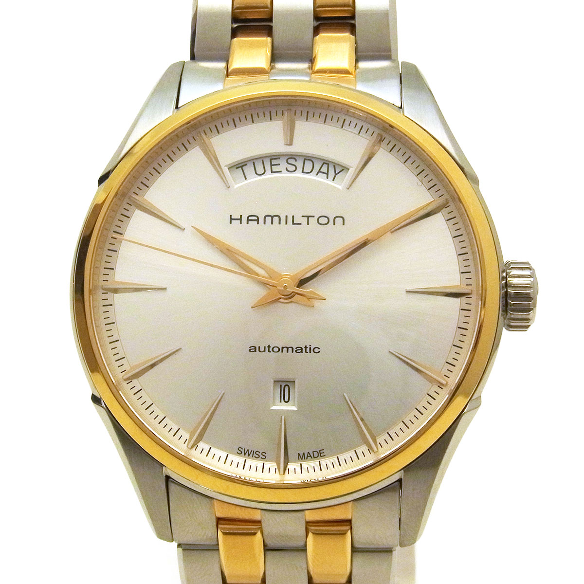 ハミルトン(HAMILTON) ジャズマスター デイデイト H42525251 メンズ 腕時計 白文字盤