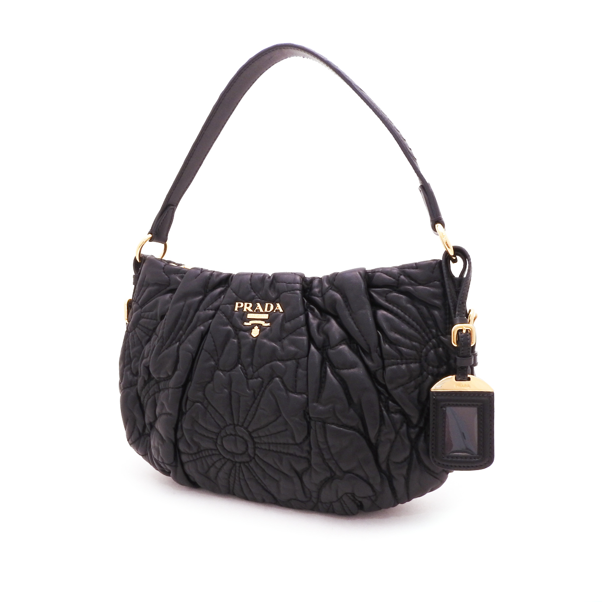 プラダ(PRADA) ワンショルダーバッグ ナッパレザー ブラック