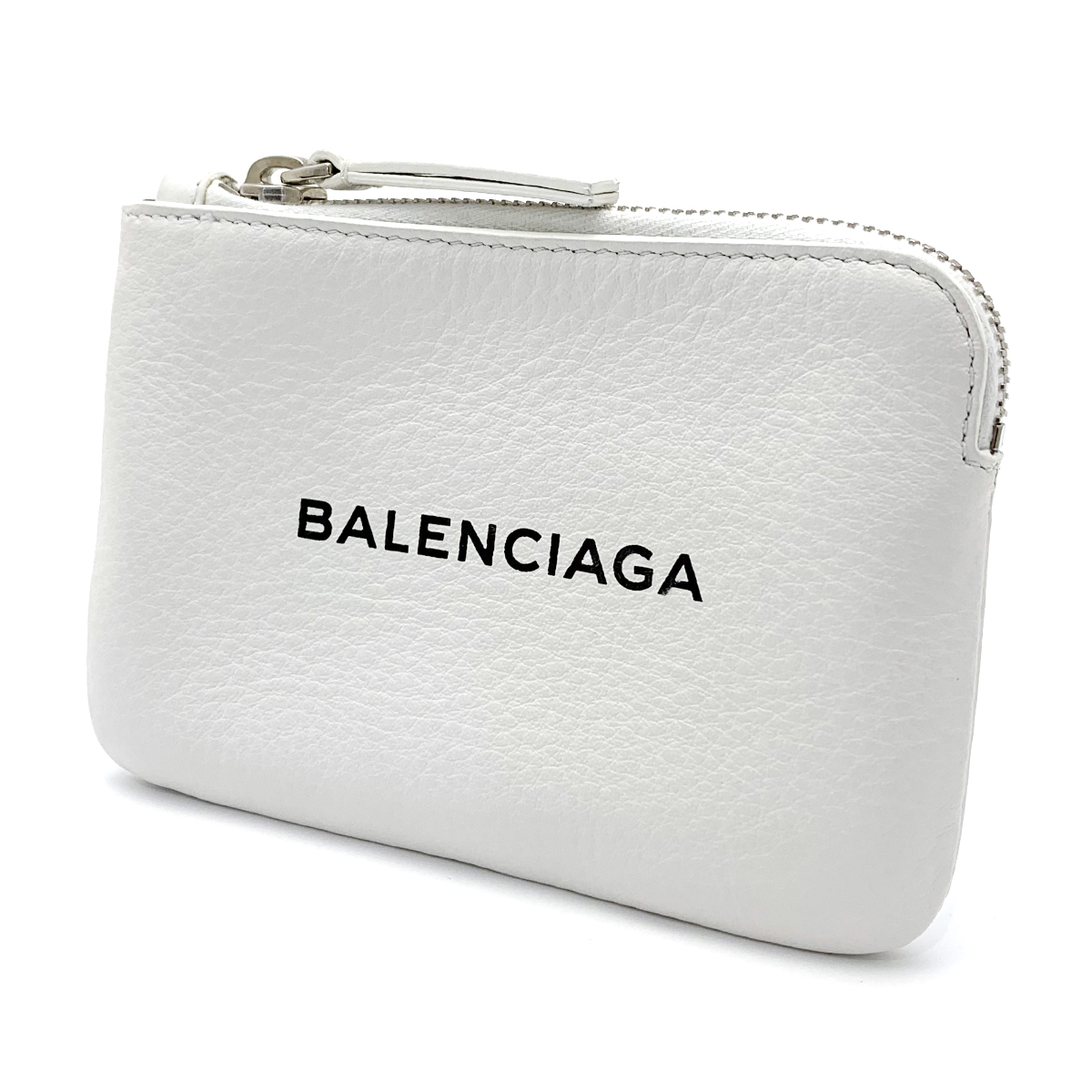 バレンシアガ(BALENCIAGA) エブリデイ コインケース 492464 レザー ホワイト ミニポーチ 保存袋