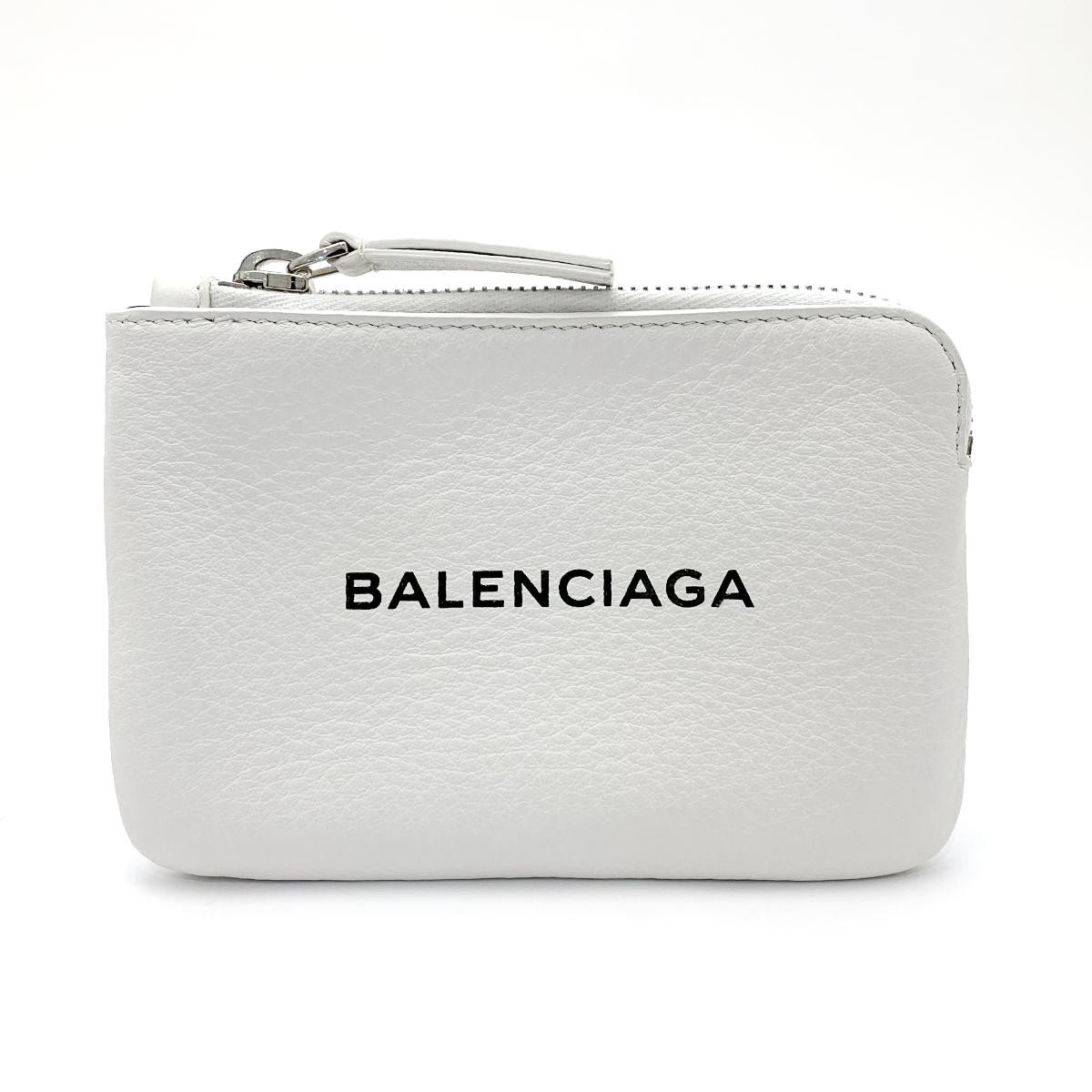 バレンシアガ(BALENCIAGA) エブリデイ コインケース 492464 レザー ホワイト ミニポーチ 保存袋