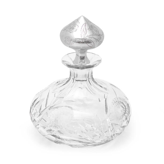 ホークス(HAWKES) グラヴィック グラス デキャンタ デカンタ ボトル 花柄 クリア