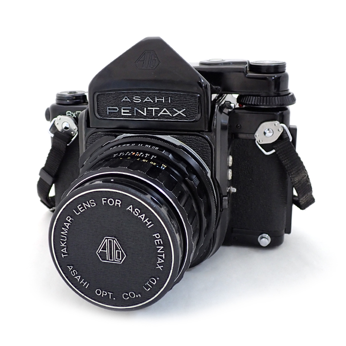 アサヒ ペンタックス(ASAHI PENTAX) カメラ 6X7 レンズ TAKUMAR 1:2.4/105 ジャンク品 ブラック