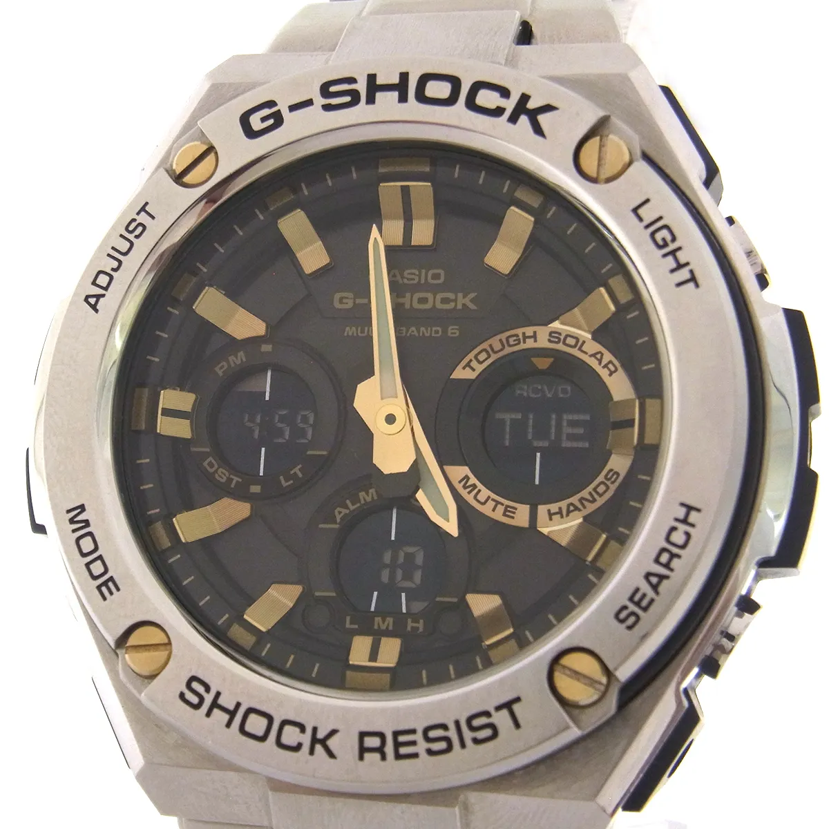 カシオ（CASIO）G-SHOCK 腕時計 G-STEEL GST-W110D シルバーカラー
