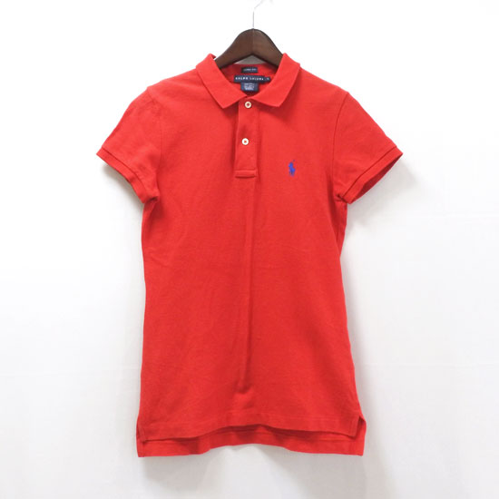 ラルフローレン(RALPH LAUREN) 半袖ポロシャツ サイズS ビビット 涼しい 夏 赤色 レッド